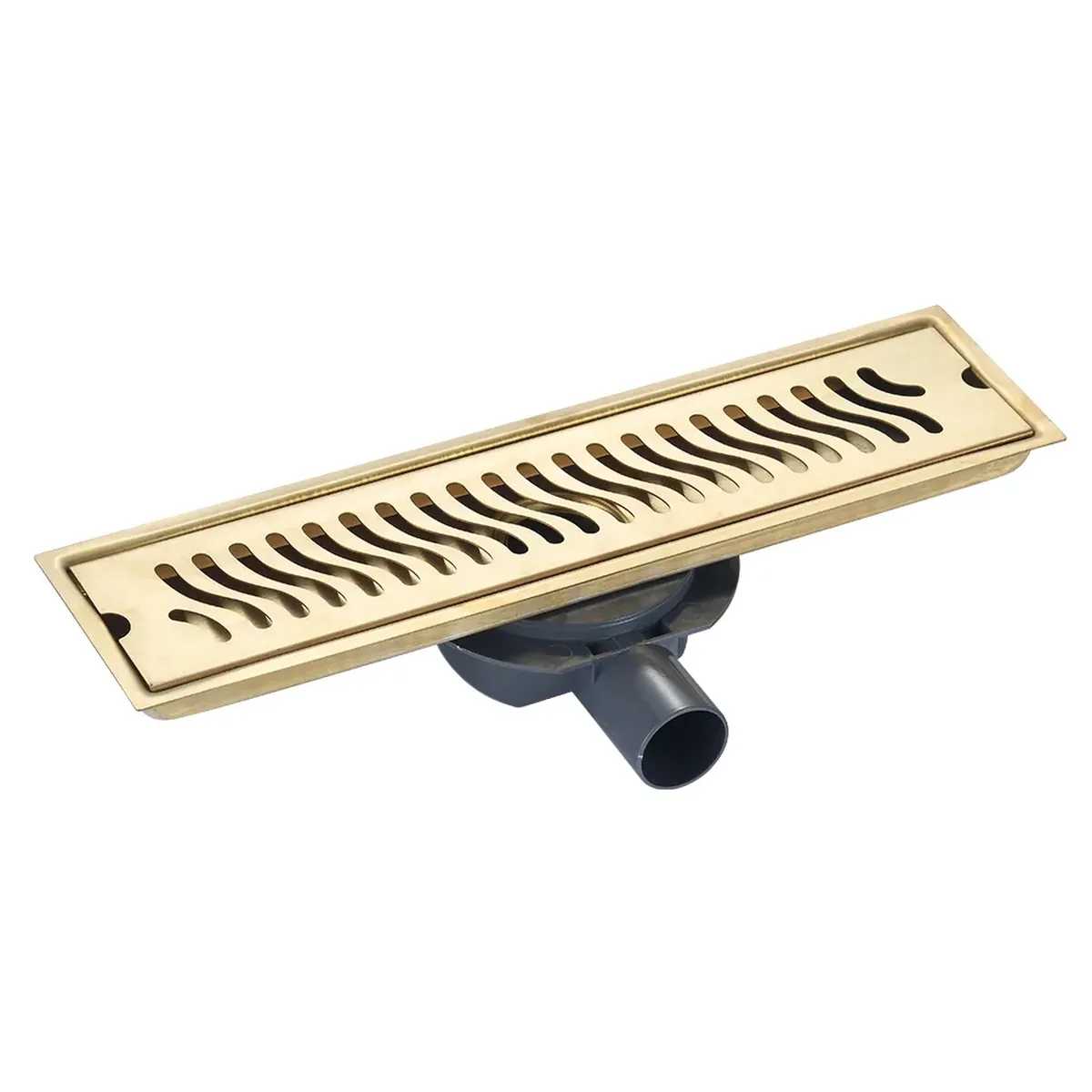 Gold PVD Wave Pattern Drain