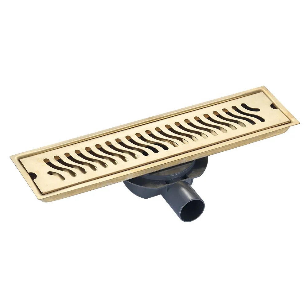 Wide Flange Gold Wave Drain