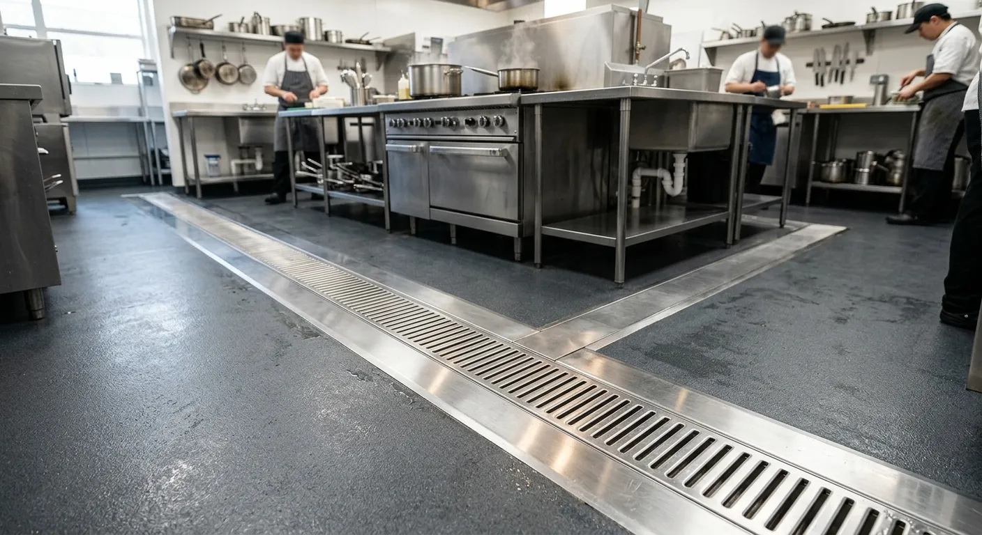 Commercial Kitchen Trench Drains